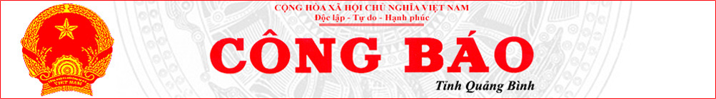 Công báo Quảng Bình